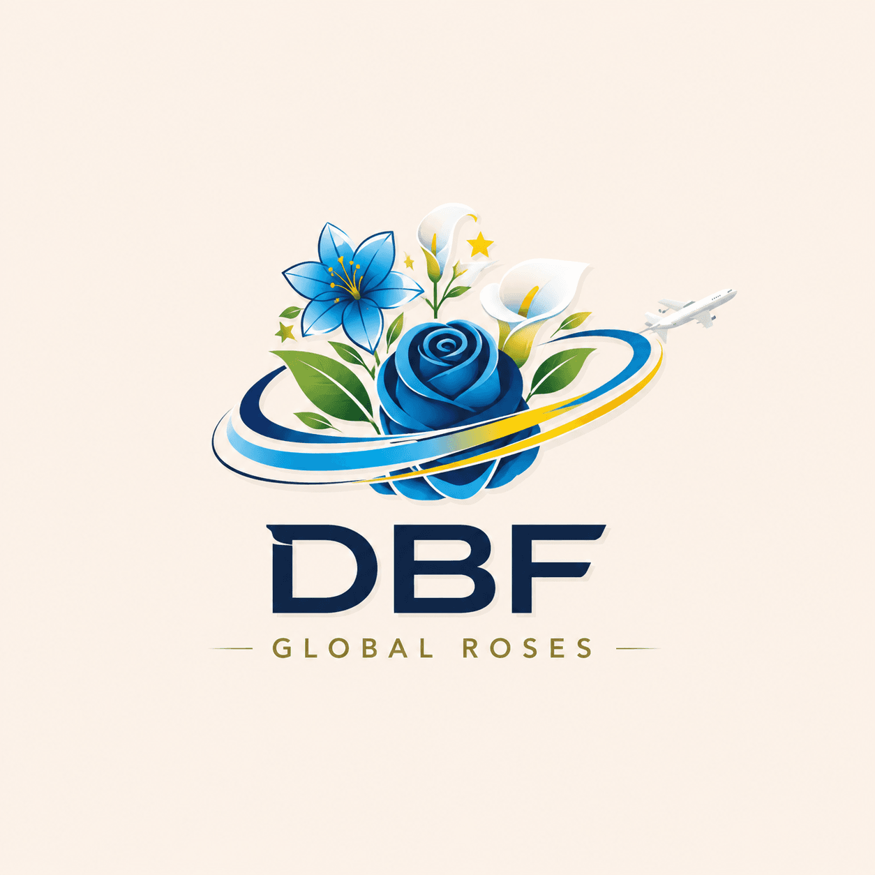 DBF GLOBAL ROSES logo
